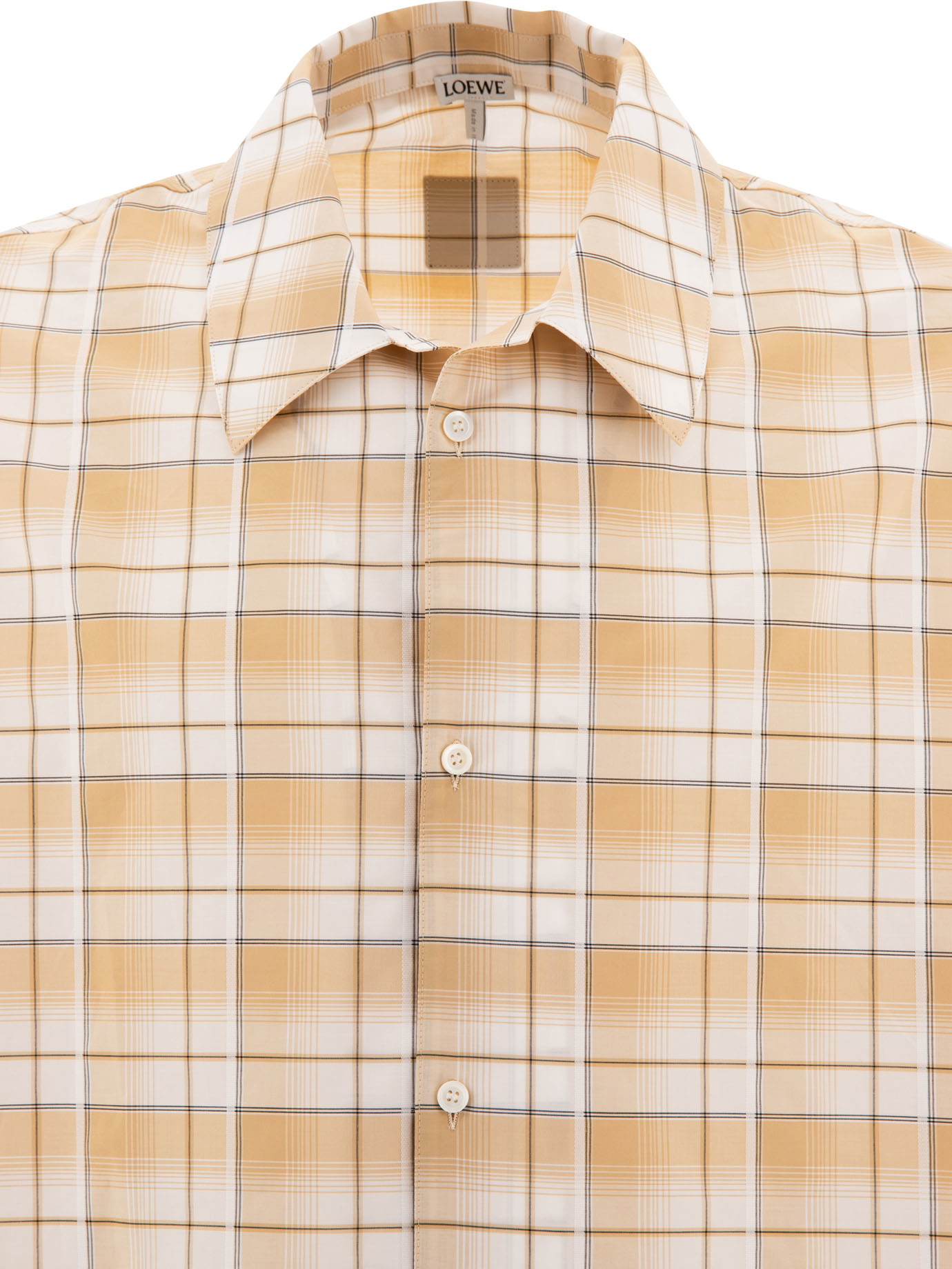 LOEWE Beige Check shirt